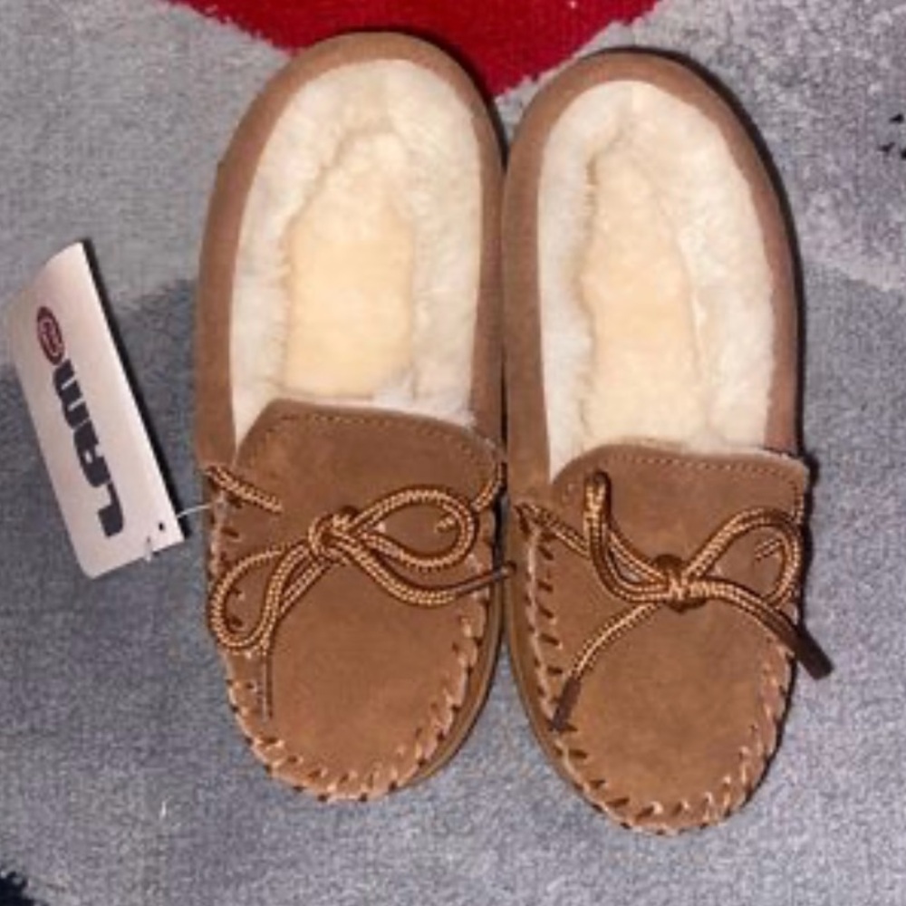 Kids Sherpa Mocassins Size 12Y